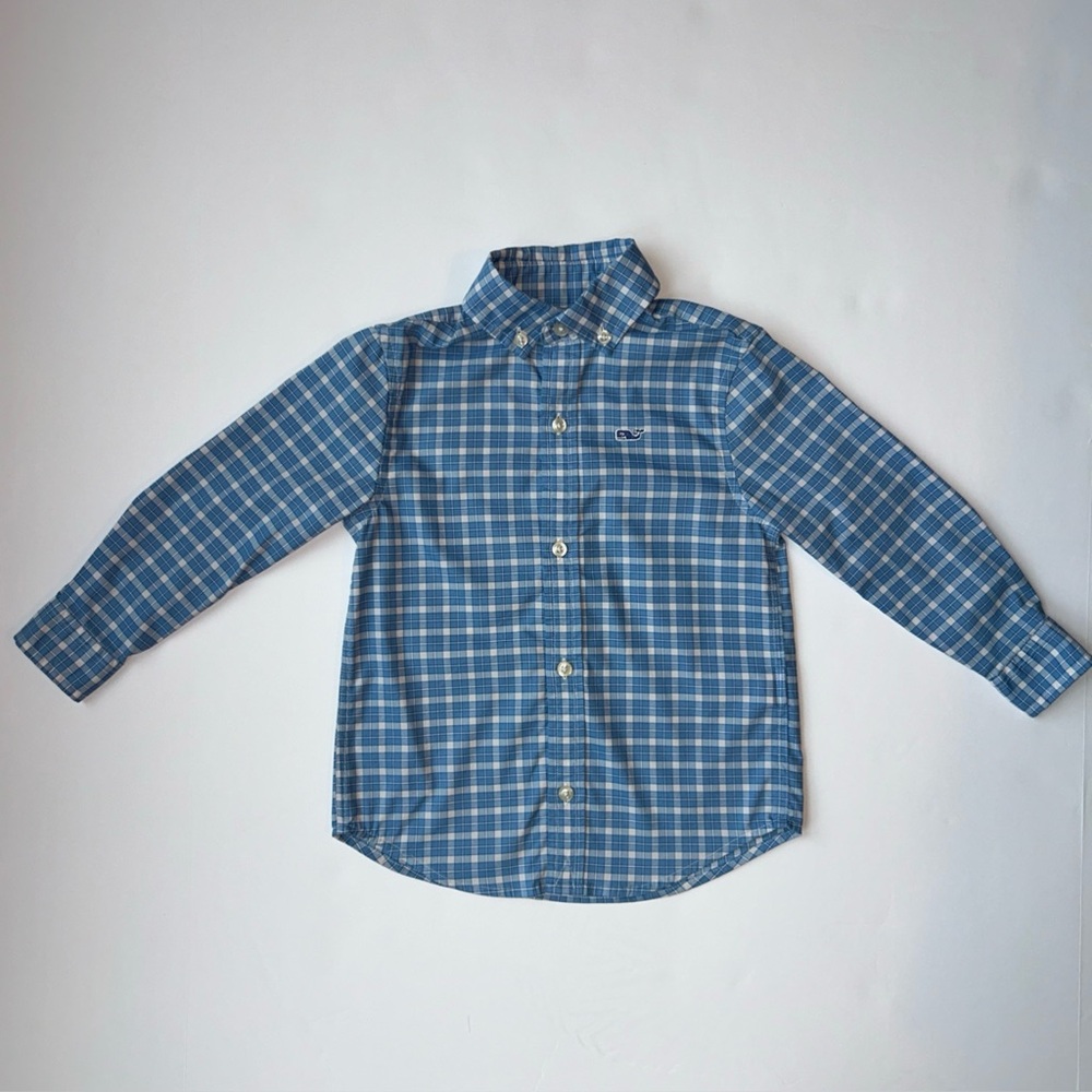 Vineyard ON THE GO Performance Button Down brr Keeps You Cool Size 2T